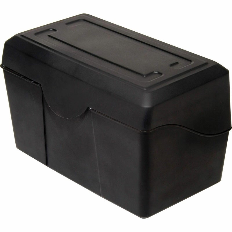 Advantus Innovative Storage Designs Plastic Card File, 4" x 6", 300-Card Capacity, Black - Image 2
